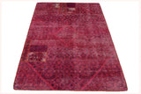 Vintage-Patch Fuchsia