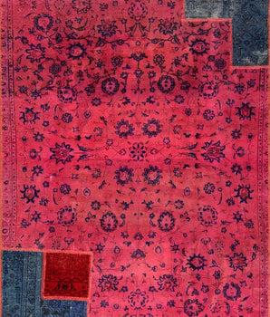 Vintage-Patch Fuchsia