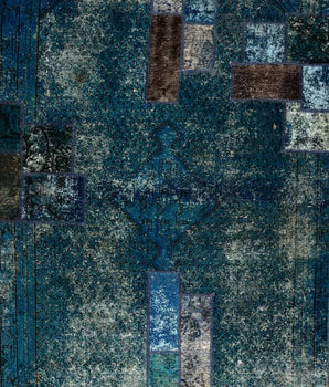 Vintage-Patch Turquoise