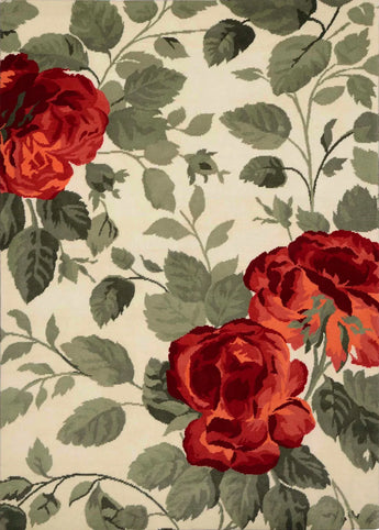 Gabbeh-Rosa Green