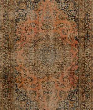 Vintage Nr.65182 Handgjord orientalisk matta