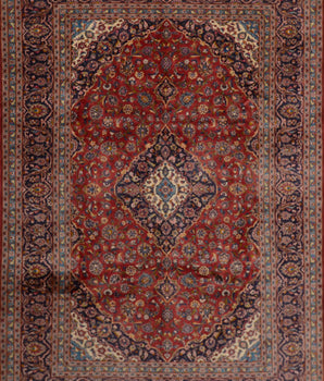 Kashan Nr.65215 Handgjord orientalisk matta