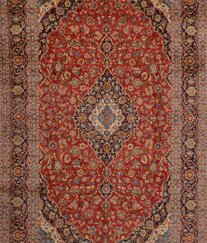 Kashan Nr.65217 Handgjord orientalisk matta