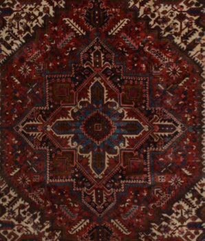 Vintage Nr.65223 Handgjord orientalisk matta