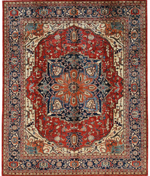 Handknuten Matta Heriz Oriental 308 x 250 cm Nr. 65301