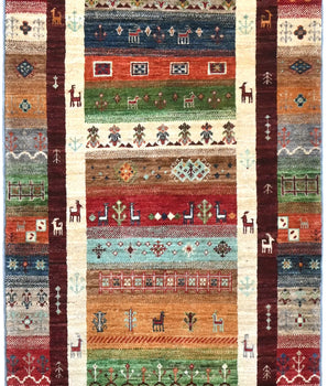 Handknuten Matta Khorjin Oriental 208 x 78 cm Nr. 65394