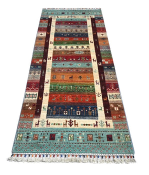 Handknuten Matta Khorjin Oriental 208 x 78 cm Nr. 65394