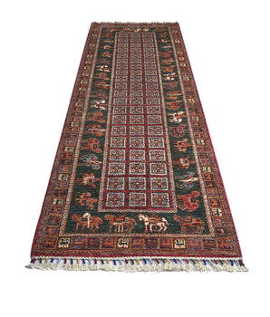 Handknuten Matta Pazarok Oriental 253 x 86 cm Nr. 65398