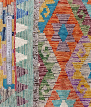 Handvävd Matta Kelim-Chobi Oriental 242 x 183 cm Nr. 65541