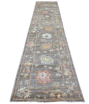 Handknuten Matta Ushak Oriental 435 x 84 cm Nr. 65572