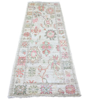 Handknuten Matta Ushak Oriental 244 x 90 cm Nr. 65573