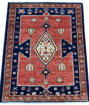 Handknuten Matta Dehbaft Oriental 90 x 64 cm Nr. 65598