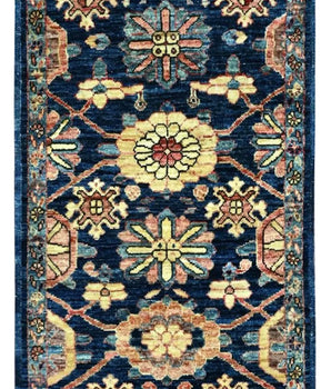 Handknuten Matta Dehbaft Oriental 96 x 65 cm Nr. 65601