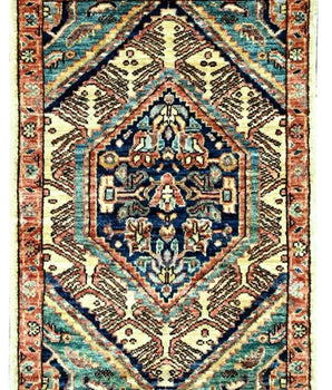 Handknuten Matta Dehbaft Oriental 92 x 63 cm Nr. 65605