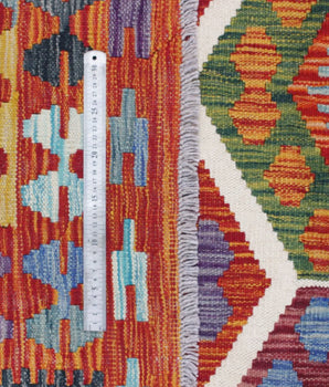 Handvävd Matta Kelim-Chobi Oriental 296 x 204 cm Nr. 65622