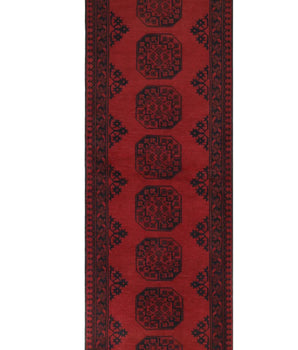 Handknuten Matta Akhche Oriental 246 x 79 cm Nr. 65885