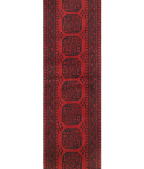 Handknuten Matta Akhche Oriental 286 x 76 cm Nr. 65891