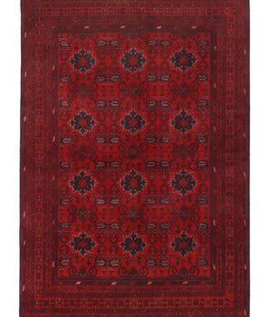 Handknuten Matta Afghan Oriental 295 x 202 cm Nr. 65934