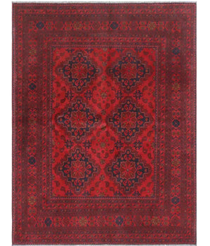 Handknuten Matta Afghan Oriental 240 x 170 cm Nr. 65938
