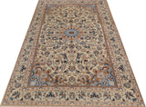 Nain, Handknotted rug from Iran/Persian, Multicolor, Beige, 205x124 cm.