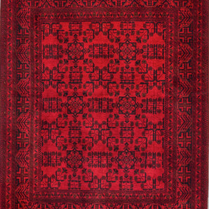 Handknuten matta Afghan-Fine Nr.65499 - Orientmattor