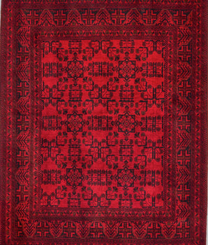 Handknuten matta Afghan-Fine Nr.65499 - Orientmattor