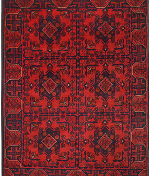 Handknuten Matta Afghan Oriental 187 x 123 cm Nr. 65978 - Orientmattor