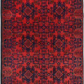 Handknuten Matta Afghan Oriental 187 x 124 cm Nr. 65981 - Orientmattor