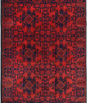 Handknuten Matta Afghan Oriental 187 x 124 cm Nr. 65981 - Orientmattor