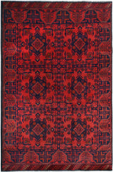 Handknuten Matta Afghan Oriental 187 x 124 cm Nr. 65981 - Orientmattor
