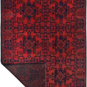 Handknuten Matta Afghan Oriental 187 x 124 cm Nr. 65981 - Orientmattor