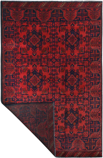 Handknuten Matta Afghan Oriental 187 x 124 cm Nr. 65981 - Orientmattor