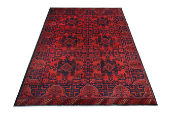 Handknuten Matta Afghan Oriental 187 x 124 cm Nr. 65981 - Orientmattor