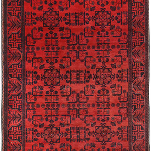 Handknuten Matta Afghan Oriental 187 x 127 cm Nr. 65980 - Orientmattor
