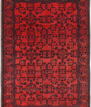 Handknuten Matta Afghan Oriental 187 x 127 cm Nr. 65980 - Orientmattor