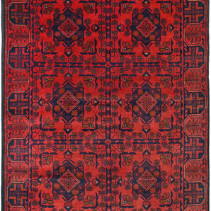 Handknuten Matta Afghan Oriental 189 x 124 cm Nr. 65979 - Orientmattor