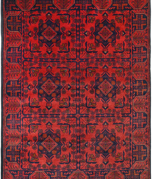 Handknuten Matta Afghan Oriental 189 x 124 cm Nr. 65979 - Orientmattor