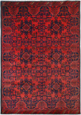 Handknuten Matta Afghan Oriental 189 x 124 cm Nr. 65979 - Orientmattor