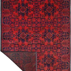 Handknuten Matta Afghan Oriental 189 x 124 cm Nr. 65979 - Orientmattor