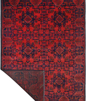 Handknuten Matta Afghan Oriental 189 x 124 cm Nr. 65979 - Orientmattor