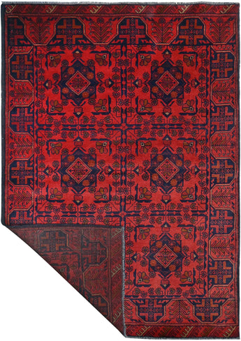 Handknuten Matta Afghan Oriental 189 x 124 cm Nr. 65979 - Orientmattor