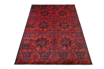 Handknuten Matta Afghan Oriental 189 x 124 cm Nr. 65979 - Orientmattor