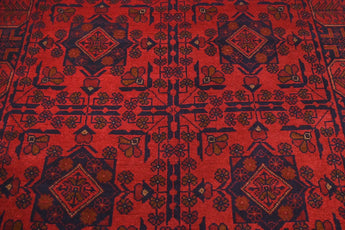 Handknuten Matta Afghan Oriental 189 x 124 cm Nr. 65979 - Orientmattor