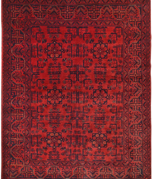 Handknuten Matta Afghan Oriental 190 x 153 cm Nr. 65972 - Orientmattor