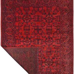 Handknuten Matta Afghan Oriental 190 x 153 cm Nr. 65972 - Orientmattor