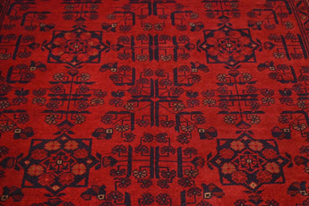 Handknuten Matta Afghan Oriental 190 x 153 cm Nr. 65972 - Orientmattor