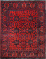 Handknuten Matta Afghan Oriental 191 x 148 cm Nr. 65976 - Orientmattor