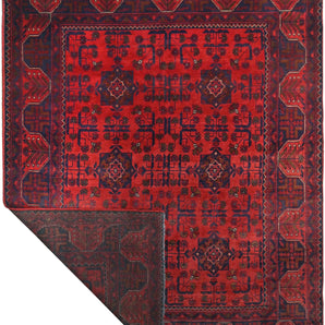 Handknuten Matta Afghan Oriental 191 x 148 cm Nr. 65976 - Orientmattor