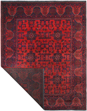 Handknuten Matta Afghan Oriental 191 x 148 cm Nr. 65976 - Orientmattor