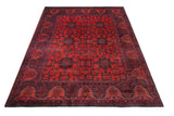 Handknuten Matta Afghan Oriental 191 x 148 cm Nr. 65976 - Orientmattor